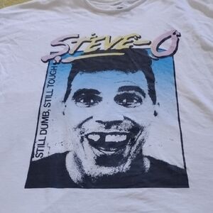 Men's White XXL Steve-O Still Dumb Still Tough Shirt Tour Jackass Comedy